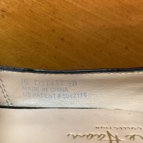 Cole Haan Black Patten Leather & Sisal Platform Heel Pumps Size 9B - Picture 13 of 13